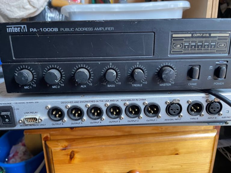 Inter-M PA-1000B Public Address Amplifier -Used and works