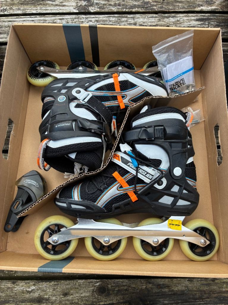Powerslide Phuzion 6 Inline Skates / Rollerblades – UK 9.5 / EU 44