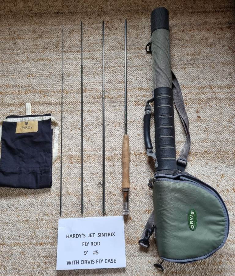Hardy's Jet Sintrix 9' #5 Fly Rod with Orvis Fly Rod Case