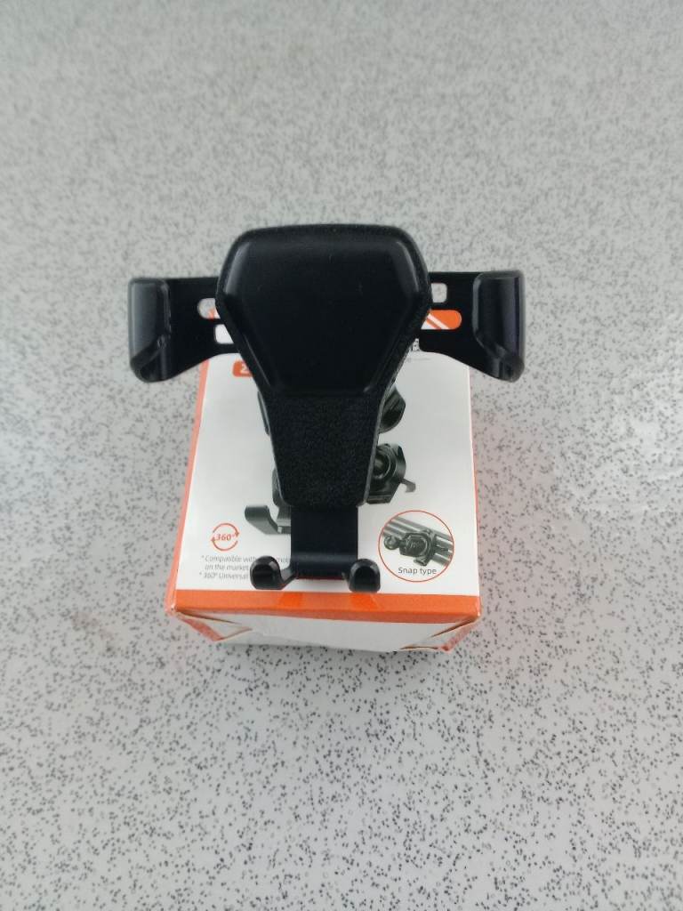 Mobile Phone in Car Holder Cradle (Car Air Outlet Clip On Holder)