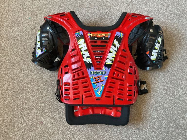 Wulfsport Kids Motocross Body Armour Fits Approx Age 5 - 9 MX Youth Chest Protector BMX QUAD PITBIKE
