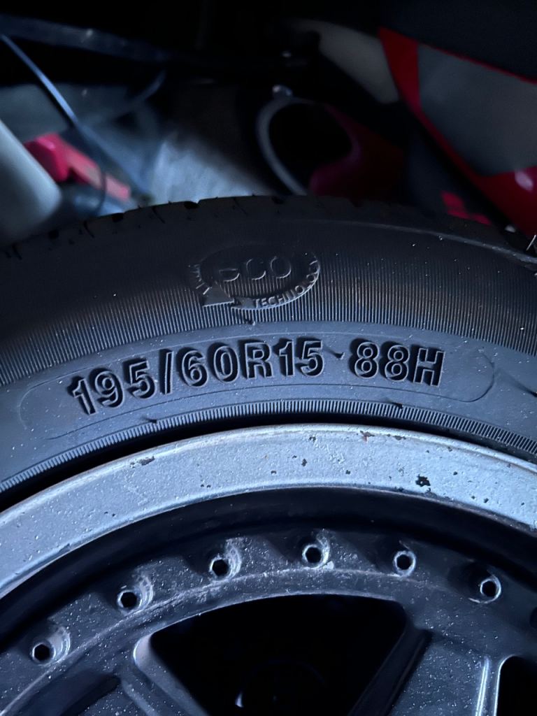 195/60/15 tyres brand new x 4
