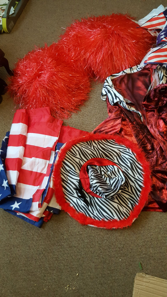 Adult fancy dress outfits.