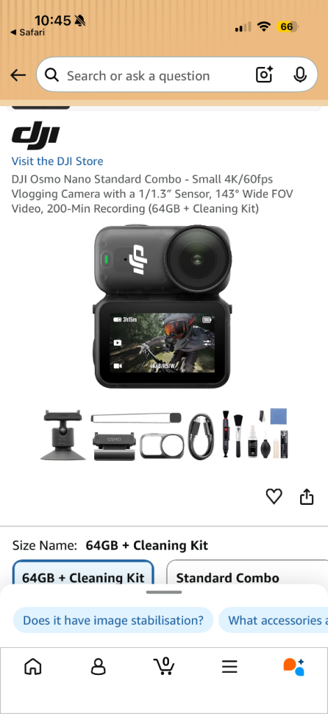 OSMO nano 64gb