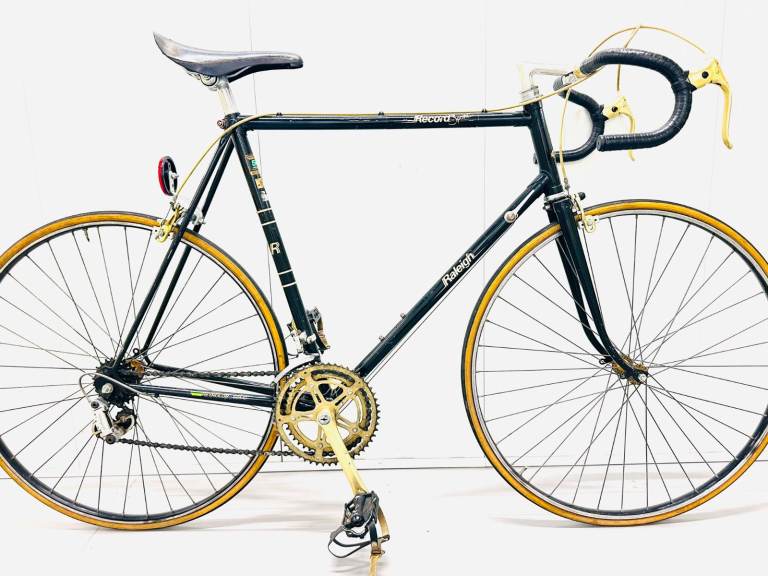 XM RALEIGH rRECOED Gold Groupset Campagnolo Mixed Groupset Road Biike 58’cm