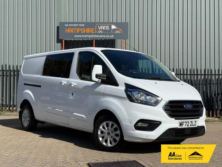 2022 Ford Transit Custom 2.0 300 EcoBlue Limited Crew Van Double Cab 5dr Diesel Manual L2 H1 Euro...