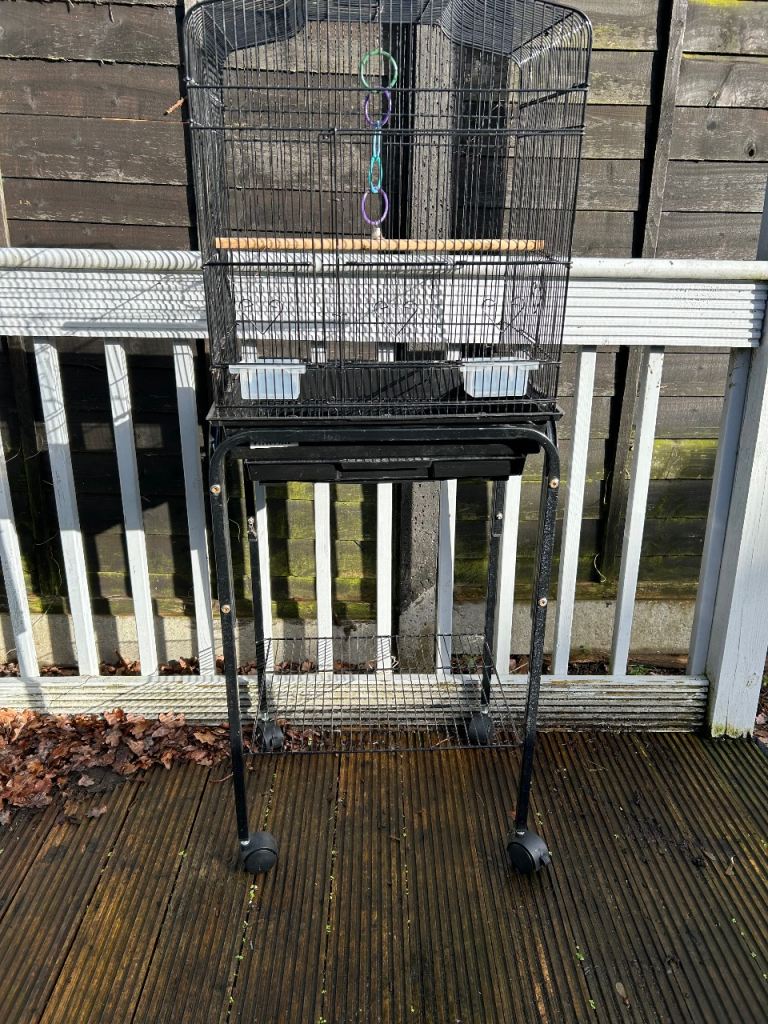 Bird cage with stand 