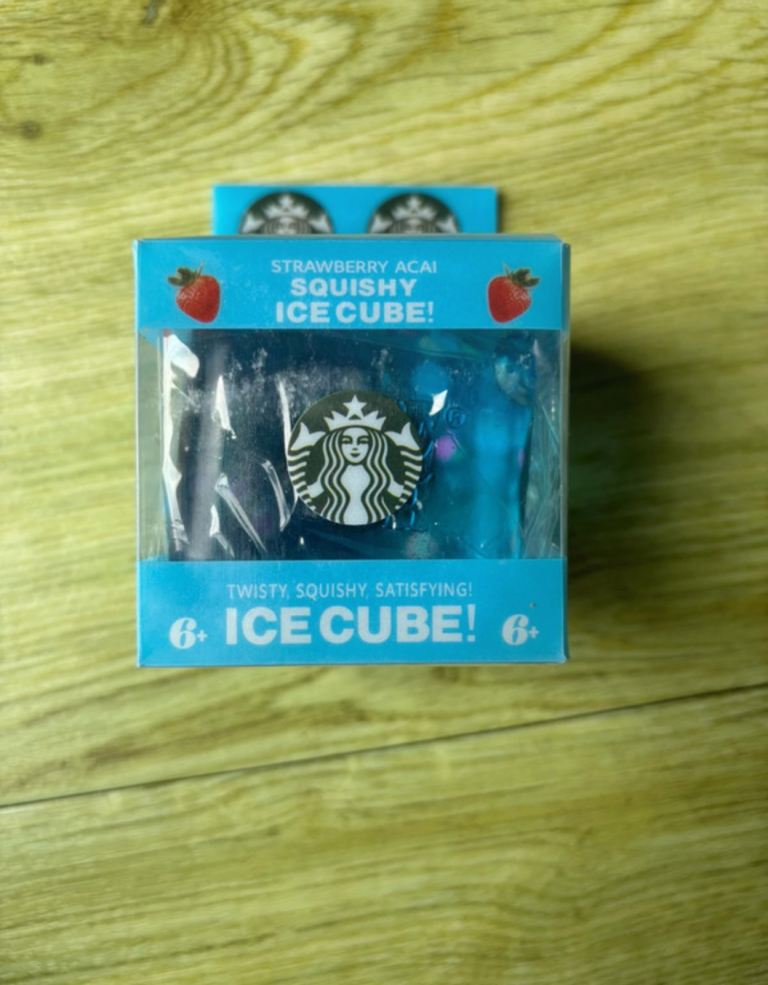 Starbucks Squishy Ice Cube Fidget Toy – Strawberry Acai