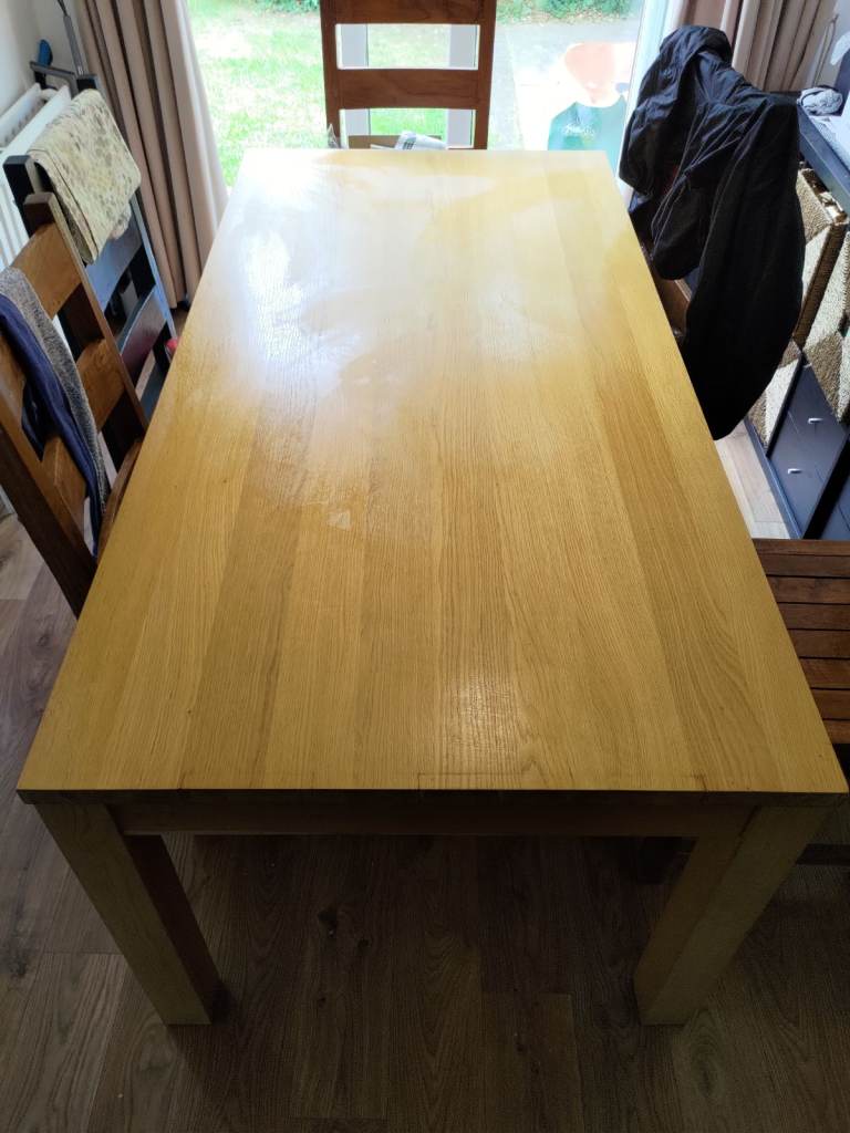 Wooden dining table