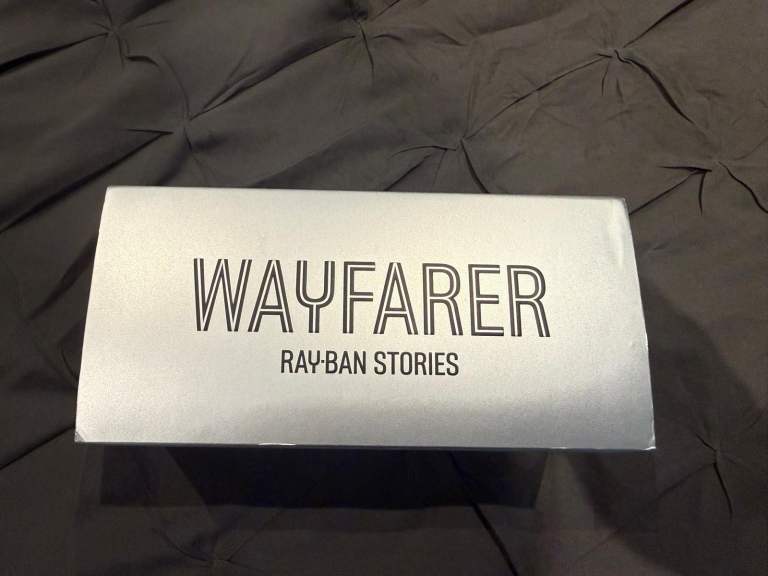 Black Rayban wayfarer meta sunglasses 