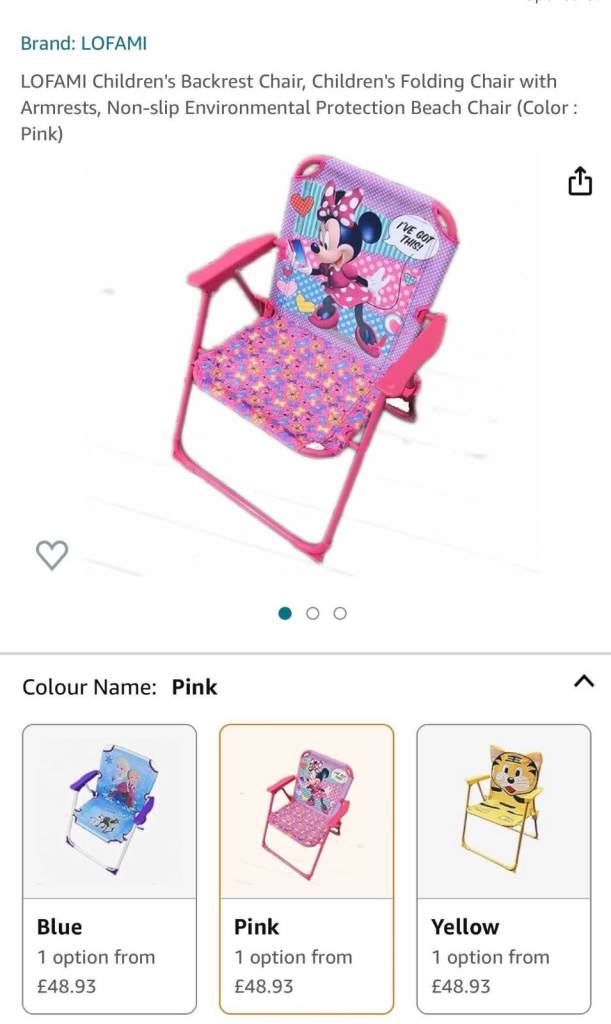 Children's Backrest Chair, Children's Folding Chair with Armrests