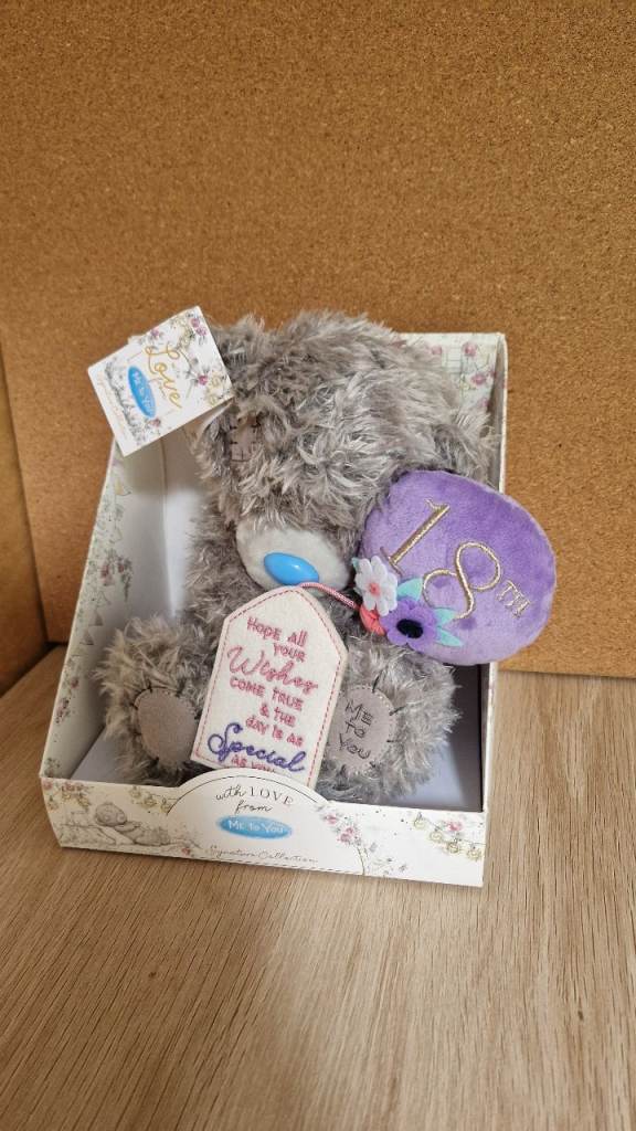 Me To You Tatty Teddy – 18th Birthday Teddy BNIB