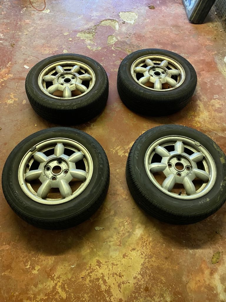 Mk 1 Mx5 Daisy wheels and tyres x4