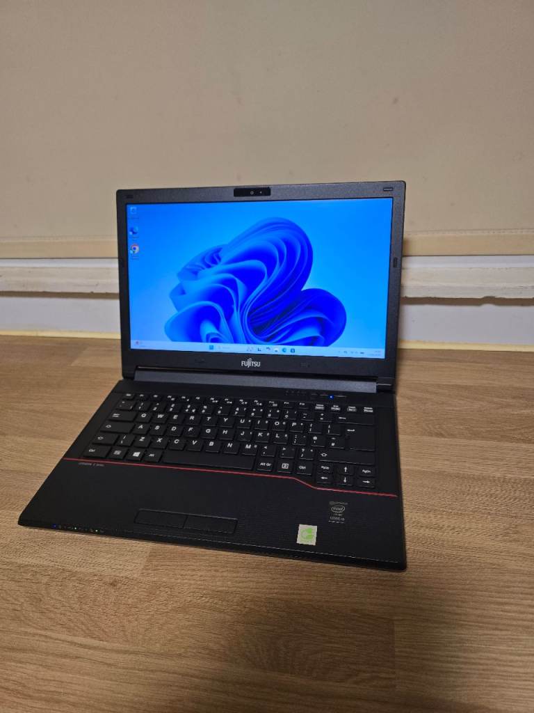 Fujitsu lifebook e series laptop i3 8gb ram 256gb ssd windows 11 and office 