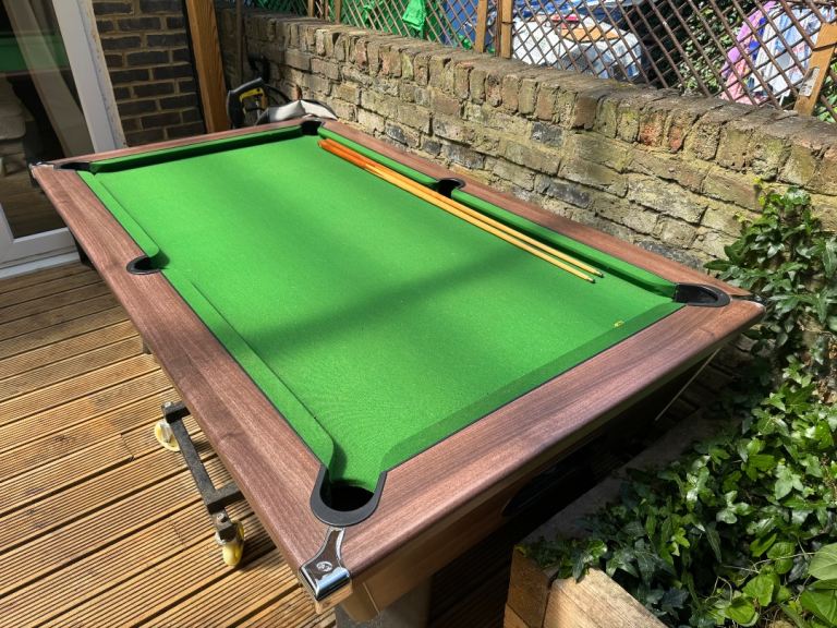 Geordie Pool Table with outdoor cover (Slate Bed