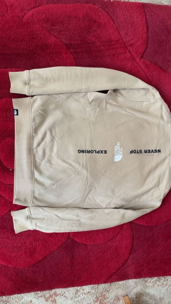 The North Face cream  hoodie Size S #outdoor #hiking 