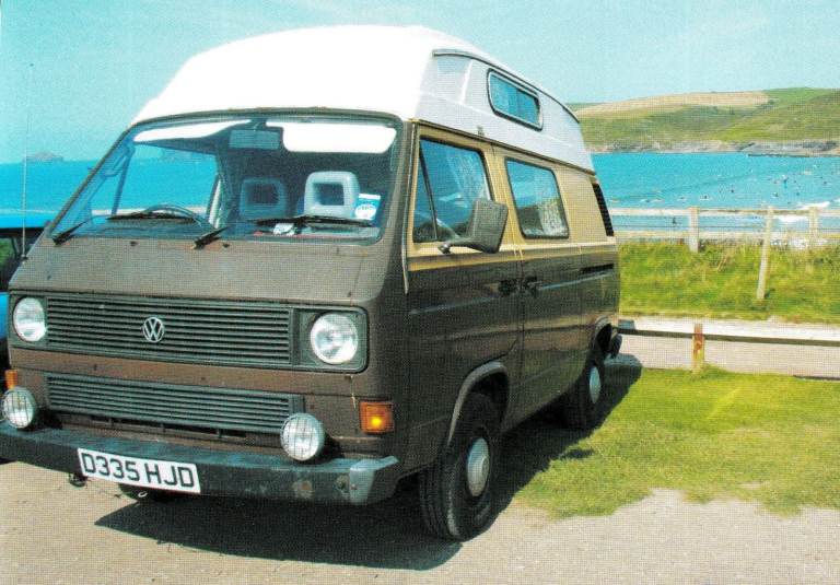 37. A framed magazine original featuring 1987 VW/Volkswagen Camper Reg D335HJD