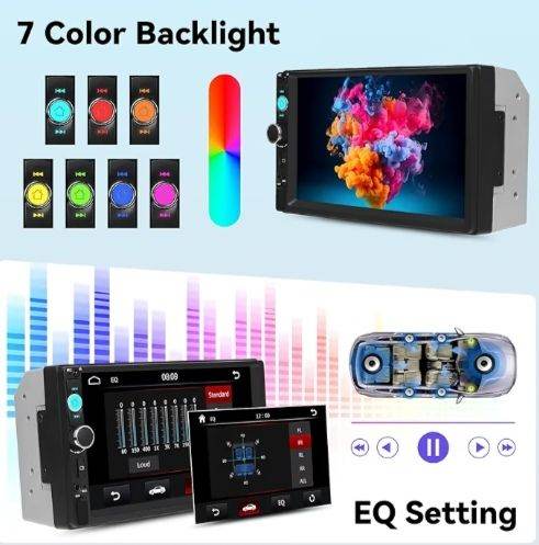 Car Stereo With mirror Link. Bluetooth. Reverse camera and more. New