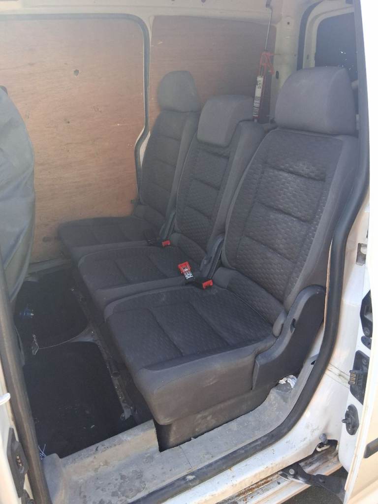 Vw caddy rear seats and belts