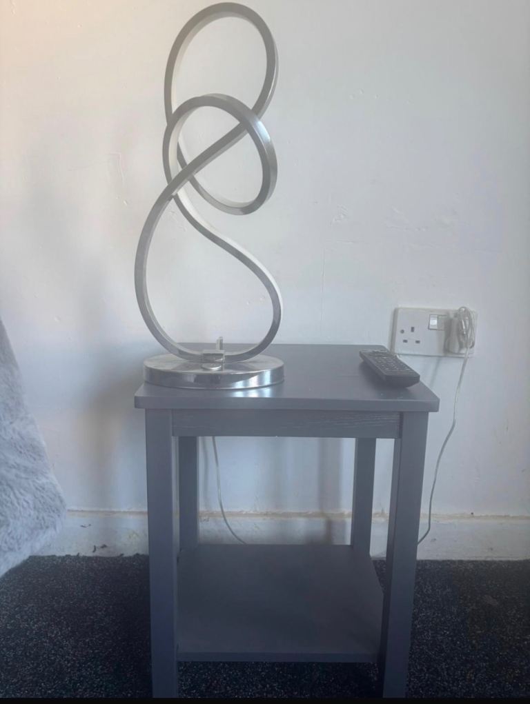 Next led lamp and side table 