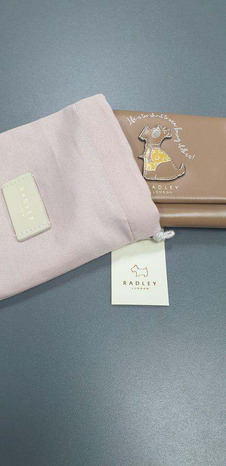 New RADLEY London Joy Of Clothes Medium leather Flapover Wallet Purse Scottie Scotty Dog