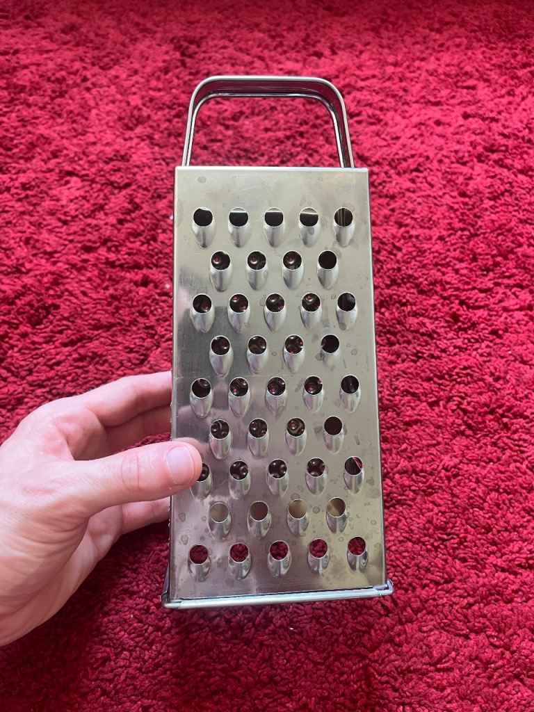 Stainless Steel Box Grater – 4 Sided Kitchen Cheese / Vegetable Grater