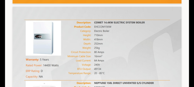 Electric system boiler 14.4Kw