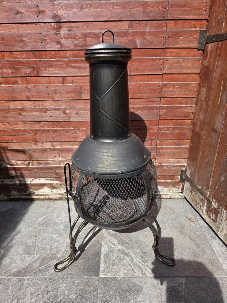 Classic Chimnea - Outdoor Log Burner And Patio Heater with poke stick