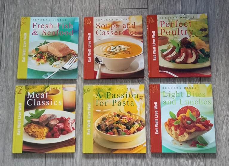 Reader's Digest Eat Well Live Well Cookbooks - Set of 6
