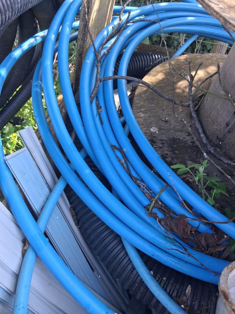 Blue water pipes