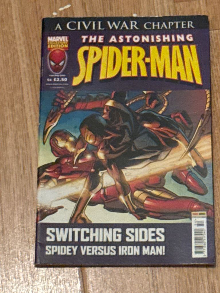 The astonishing spider man Civil war chapter 