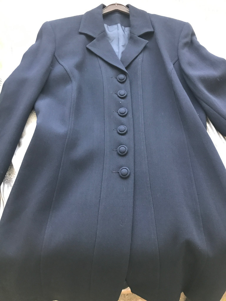 principles uk size 12 navy with buttons knees length 