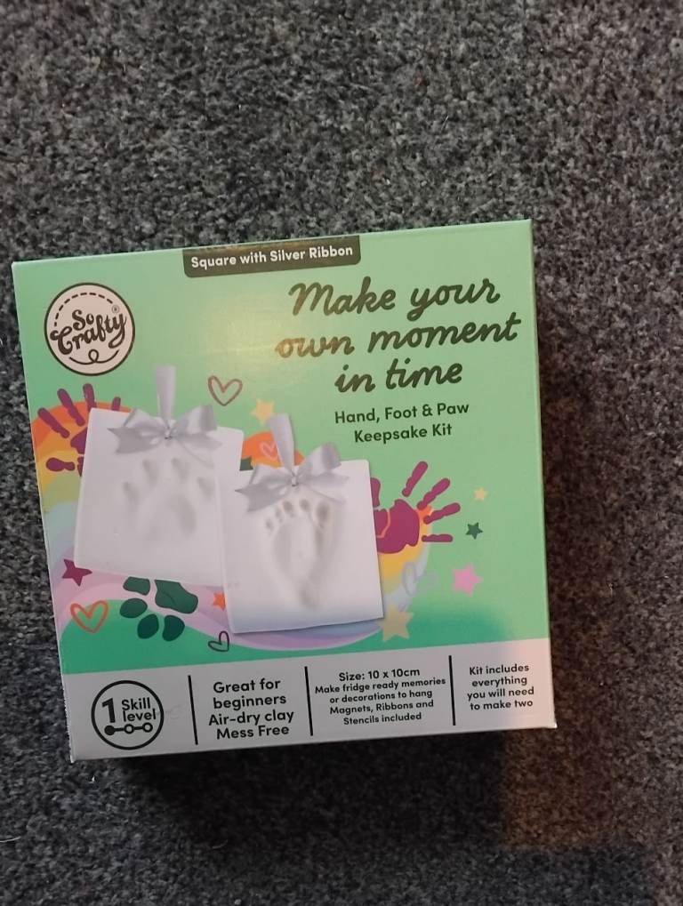 Make Your Own Moment In Time, Hands Foot And Paw Keepsake Kit 