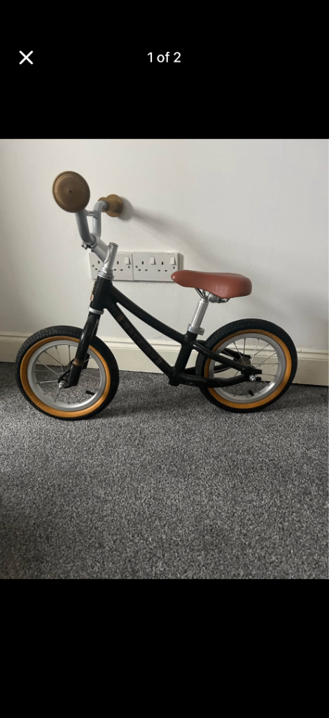 Raleigh Propaganda Balance Bike – Black, Good Condition