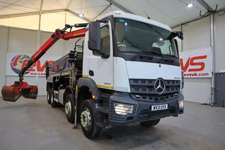 2021 (21 PLATE) Mercedes Benz AROCS 3240 8x4 Euro 6 Tipper Grabs