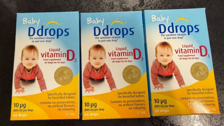 image for 3 packs of vitamin d drops for babies