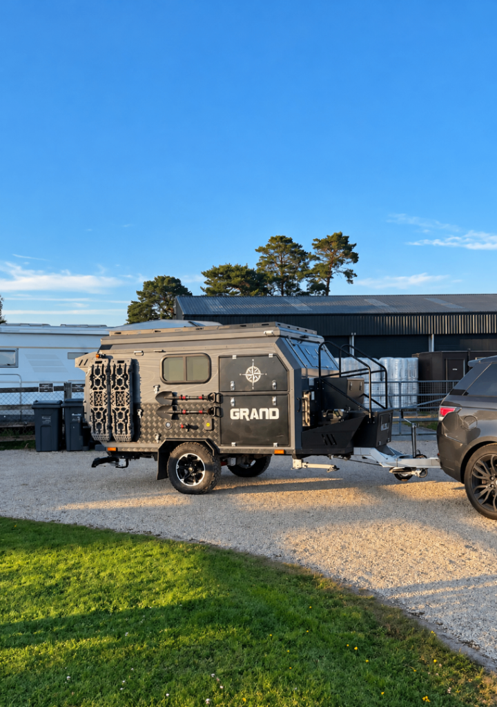 As new Wilde Grand Camping Trailer - huge spec