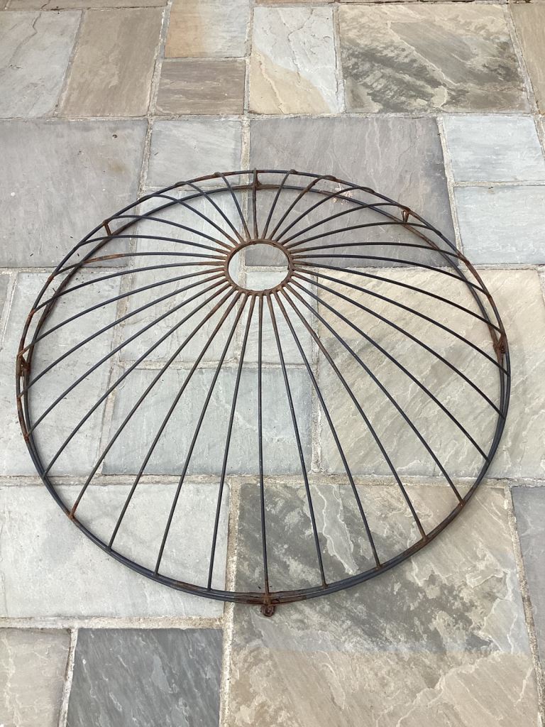 Large metal dome trellis