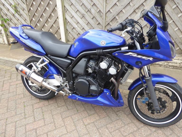 image for YAMAHA FAZER 600 03 REG FULL STAINLESS EXHUAST UNDER TRAY ALARM 2 KEYS LONG MOT