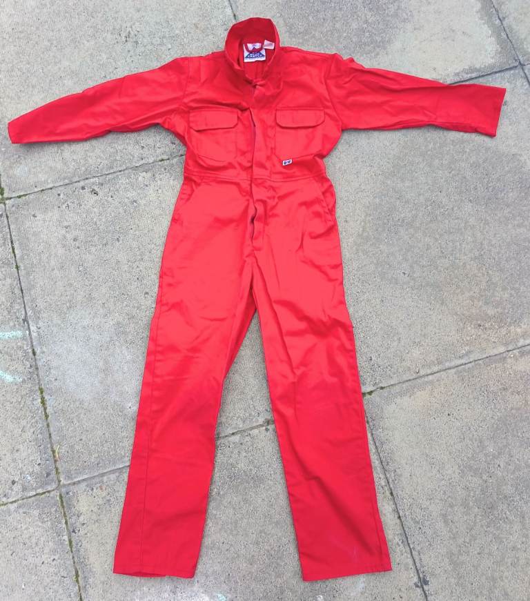 Red Overalls Farming Boilersuit Age 6