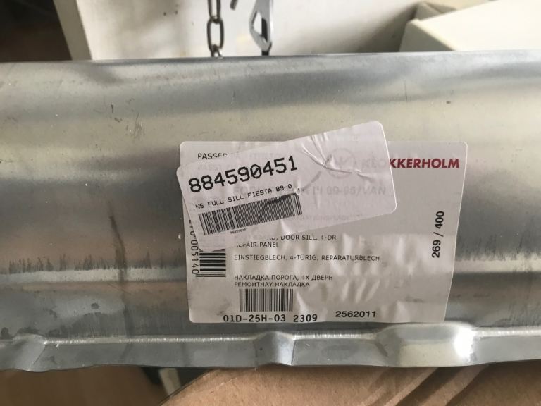 Ford Fiesta mk6 doorseal 
