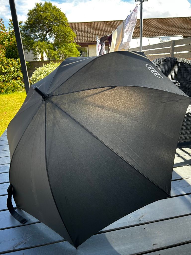Audi Umbrella Black Large genuine vgc