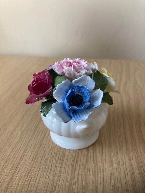 Aynsley Flower English bone china September Mixed Flowers miniature posy