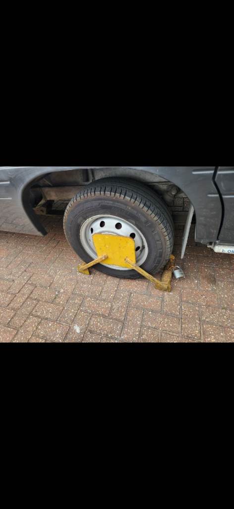 Wheel clamp,  campervan, trailer etc