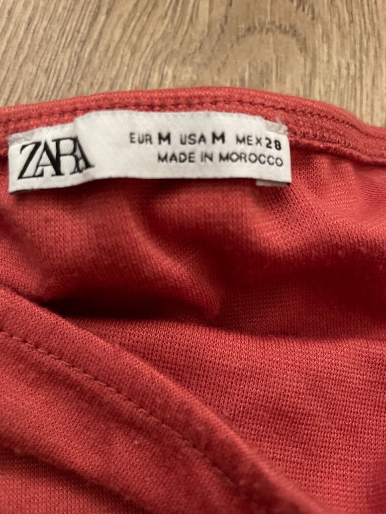 Zara Red Top - Size M, Good Condition