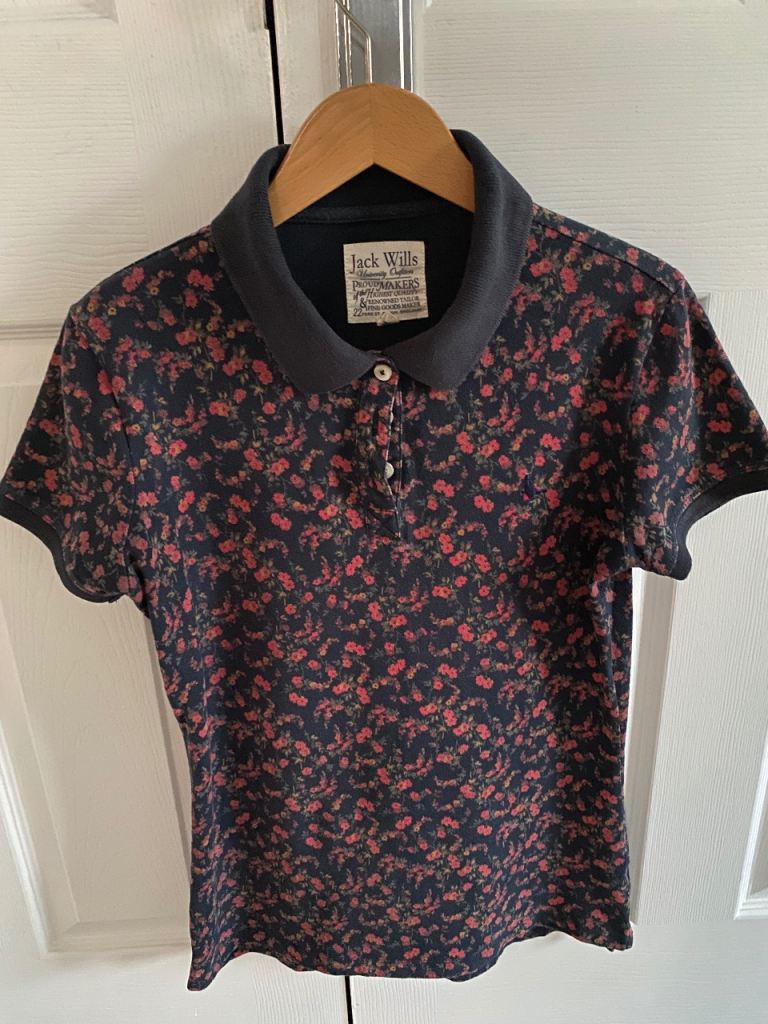 Jack Wills Patterened Polo, Size 12