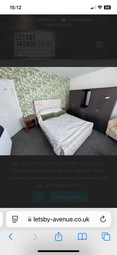 Free cream Kingsize bed
