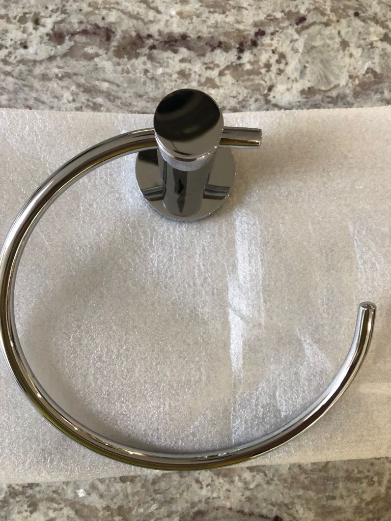 Duravit Chrome Towel Ring, new