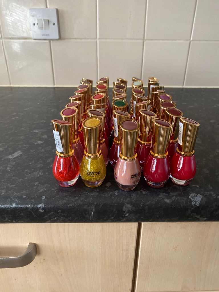 Assorted nail varnishes