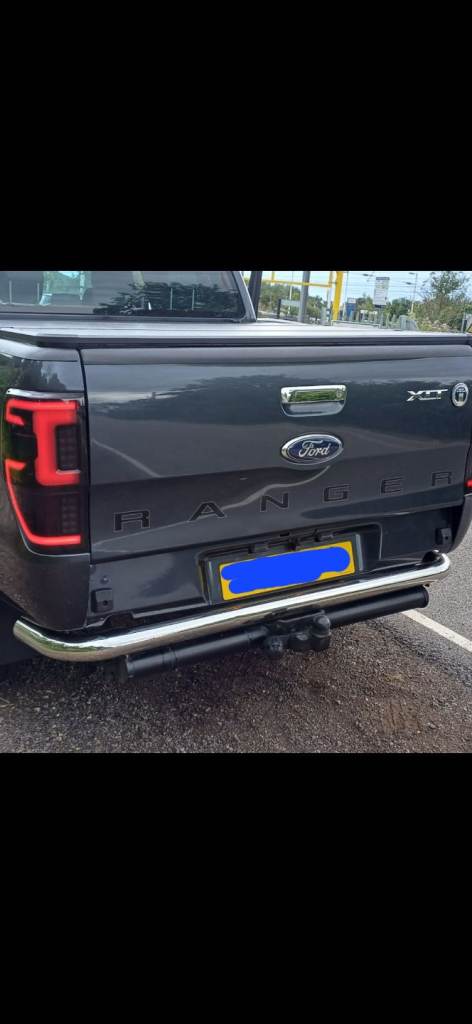 Ford ranger stainless steel rear bumper bar